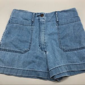 Wilfred Free front pocket chambray shorts size 4